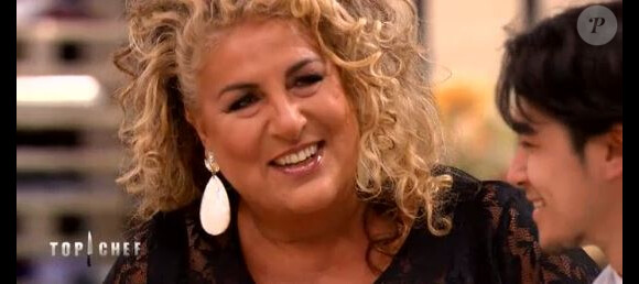 Marianne James dans "Top Chef 2018" (M6) lors de l'épisode 7 diffusé mercredi 14 mars 2018.