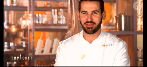 Vincent dans "Top Chef 2018" (M6) lors de l'épisode 7 diffusé mercredi 14 mars 2018.