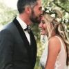 Emma et Florian de "Mariés au premier regard" le jour de leur mariage, Instagram, février 2018