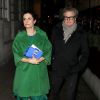 Colin Firth et sa femme Livia Giuggioli - Soirée Love and Miu Miu Women's Tales au club Loulou's lors de la Fashion Week de Londres, Royaume Uni, le 20 fevrier 2018.