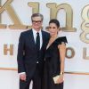 Colin Firth et sa femme Livia Firth à la première de Kingsman: The Golden Circle à Leicester Square à Londres, le 18 septembre 2017