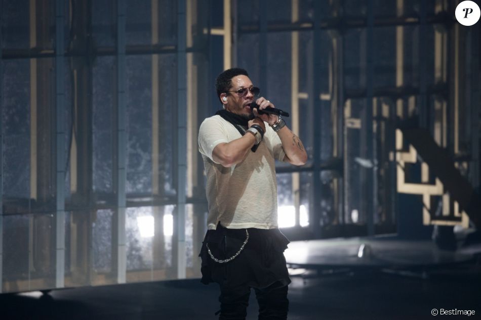 Concert Suprême NTM (Joeystarr et Kool Shen) à L&#039;AccorHotels Arena à Paris le 10 mars 2018.