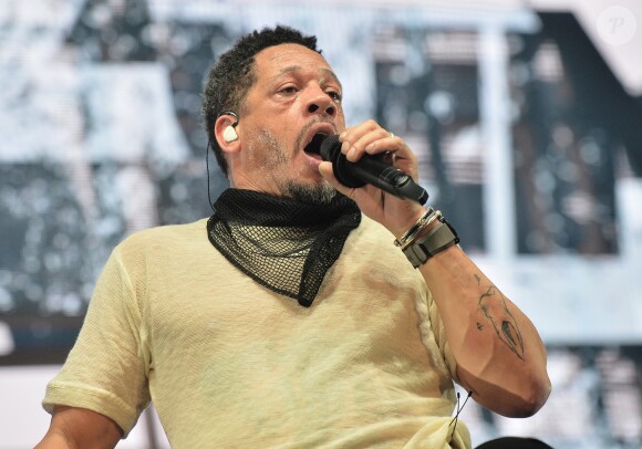 JoeyStarr (Joey Starr) - Concert du groupe Suprême NTM à l'AccorHotels Arena à Paris, France, le 9 mars 2018. © Veeren/Bestimage