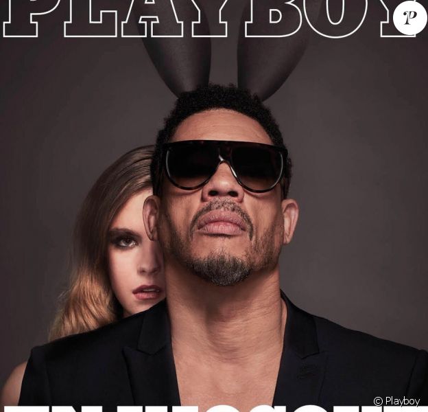 JoeyStarr en couverture de Playboy, en kiosques le 17 mars 2018.