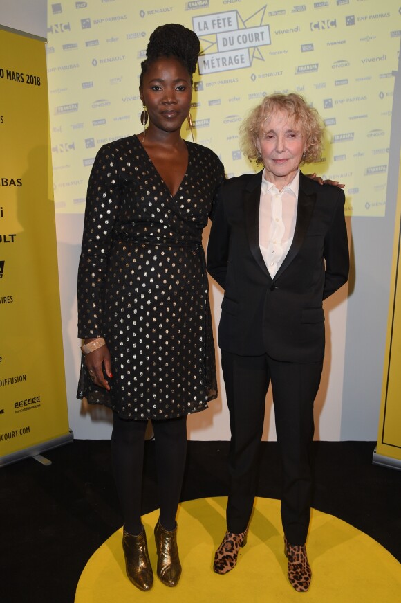 Alice Diop et Claire Denis à la soirée d'ouverture de la "Fête du Court Métrage" à Paris, le 14 mars 2018. © Guirec Coadic/Bestimage