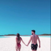 Nabilla amoureuse aux Bahamas, le 17 mai 2018 avec son chéri Thomas.