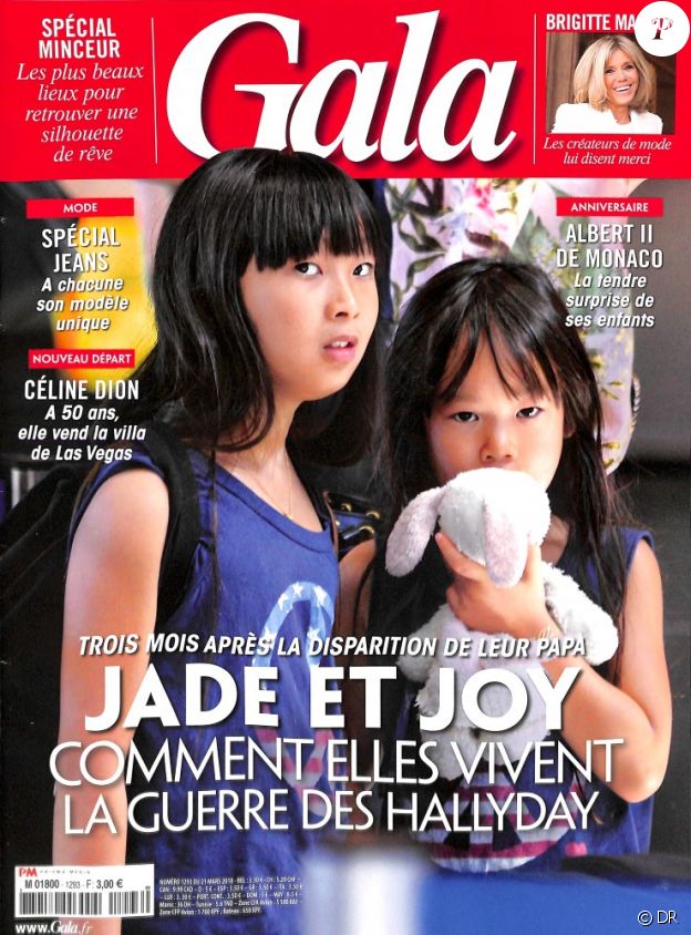 Couverture du magazine "Gala" en kiosques le 21 mars 2018