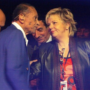 Catherine et Henri Salvador pour les adieux du chanteur au Palais des Congrès, le 21 décembre 2007.