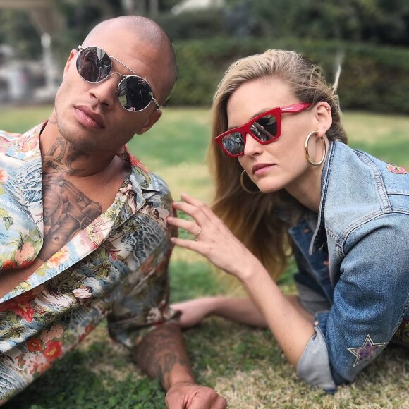 Jeremy Meeks et Bar Refaeli pour Carolina Lemke. Mars 2018.