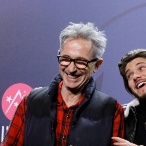 Thierry Lhermitte, Rayane Bensetti - Présentation du film "La Finale" en compétition au 21ème Festival International du Film de Comédie de l'Alpe d'Huez le 17 janvier 2018. © Dominique Jacovides/Bestimage