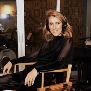 Céline Dion en studio, en novembre 2017. Photo de Denise Truscello