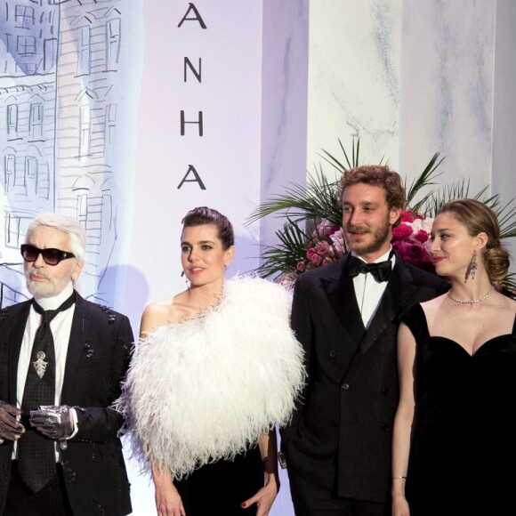 Beatrice Borromeo est apparue enceinte de son deuxième enfant avec son mari Pierre Casiraghi lors du 64e Bal de la Rose au Sporting Monte-Carlo à Monaco le 24 mars 2018 © Pierre Villard / Palais Princier / SBM via Bestimage