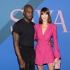 Virgil Abloh et Bella Hadid à New York, le 6 juin 2017.
