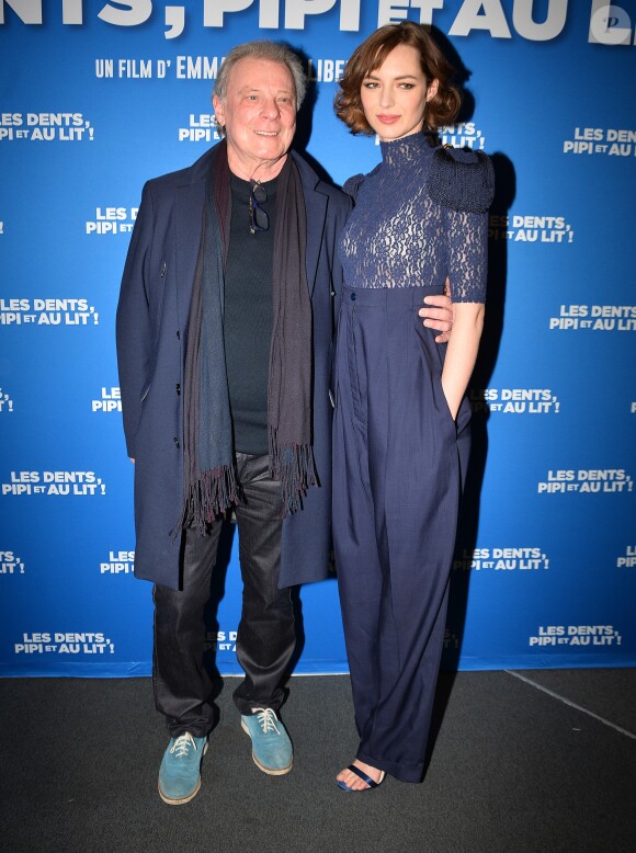 Herbert Léonard et Louise Bourgoin - Avant-première du film "Les dents, pipi et au lit" au cinéma UGC Ciné Cité Les Halles à Paris, France, le 27 mars 2018. © Veeren/Bestimage