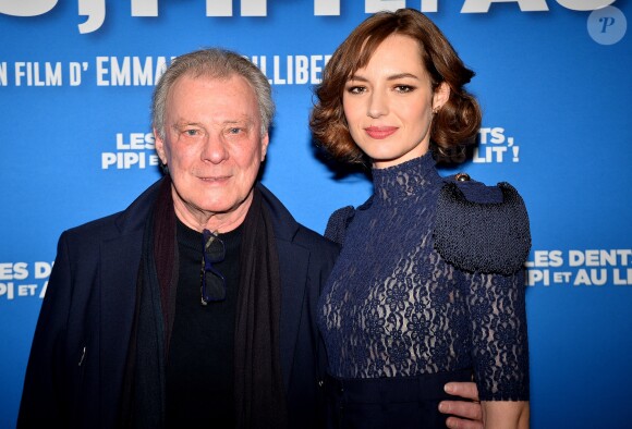 Herbert Léonard et Louise Bourgoin - Avant-première du film "Les dents, pipi et au lit" au cinéma UGC Ciné Cité Les Halles à Paris, France, le 27 mars 2018. © Veeren/Bestimage
