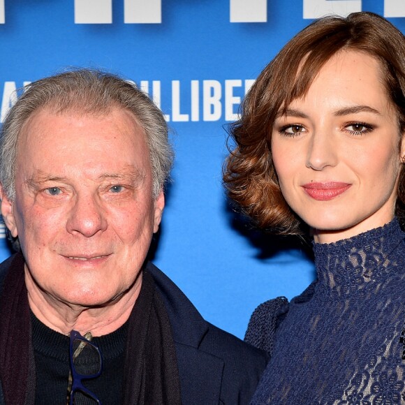 Herbert Léonard et Louise Bourgoin - Avant-première du film "Les dents, pipi et au lit" au cinéma UGC Ciné Cité Les Halles à Paris, France, le 27 mars 2018. © Veeren/Bestimage