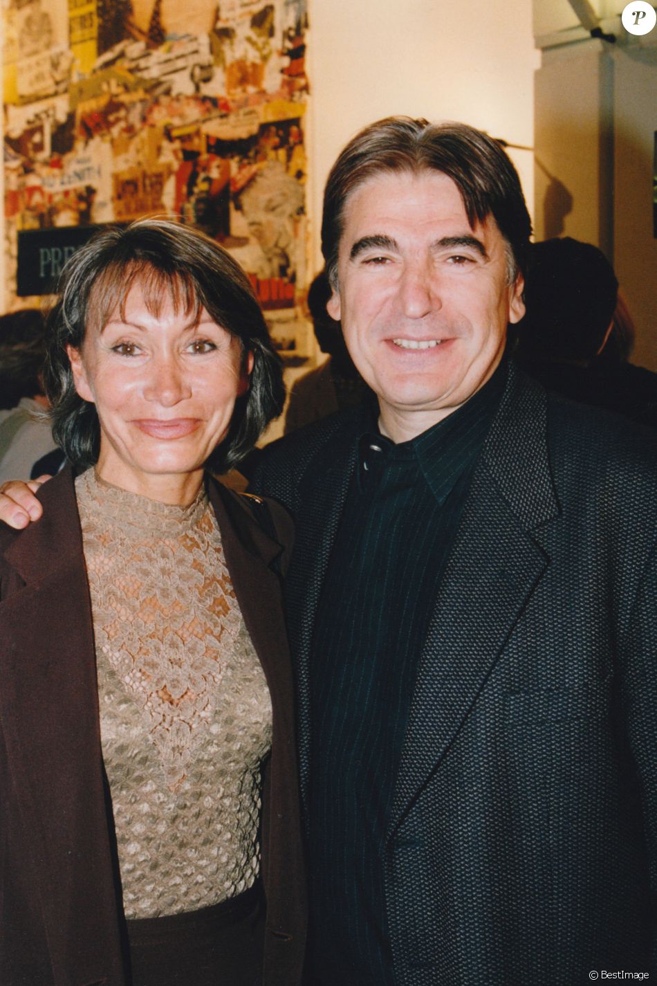 Serge Lama et sa femme Michèle le 24 septembre 1998 - Purepeople