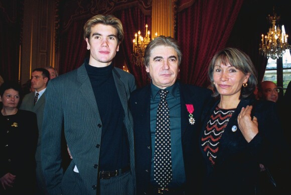 Serge Lama, sa femme Michèle et leur fils Frédéric en 2000.