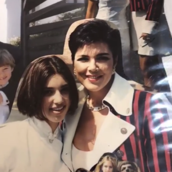 Kim Kardashian se replonge dans les photos de son adolescence. Story Instagram du 27 mars 2018.