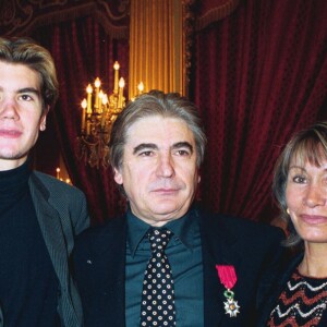 Serge Lama, sa femme Michèle et leur fils Frédéric en 2000.