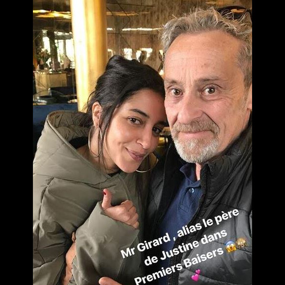Leïla Bekhti a rencontré Bruno Le Millin, alias Mr Girard dans la série "Premiers Baisers". Instagram, le 29 mars 2018. 
