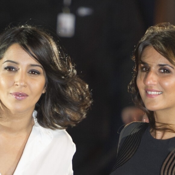 Leïla Bekhti et Géraldine Nakache - Arrivées Extérieur - 40ème cérémonie des César au théâtre du Châtelet à Paris, le 20 février 2015.