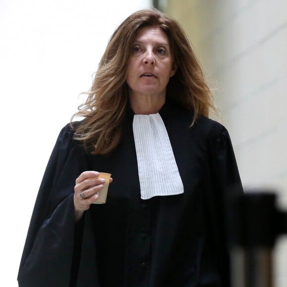 L'avocate Isabelle Wekstein lors de l'audience du procès de l'héritage de Johnny Hallyday au tribunal de Nanterre le 30 mars 2018 © Stéphane Lemouton / Bestimage 30/03/2018 -