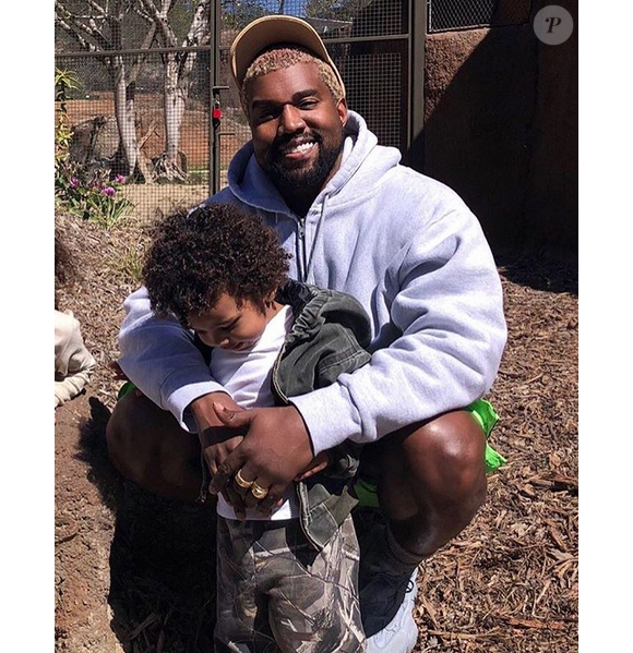 Kanye et Saint West au zoo de San Diego. Mars 2018.