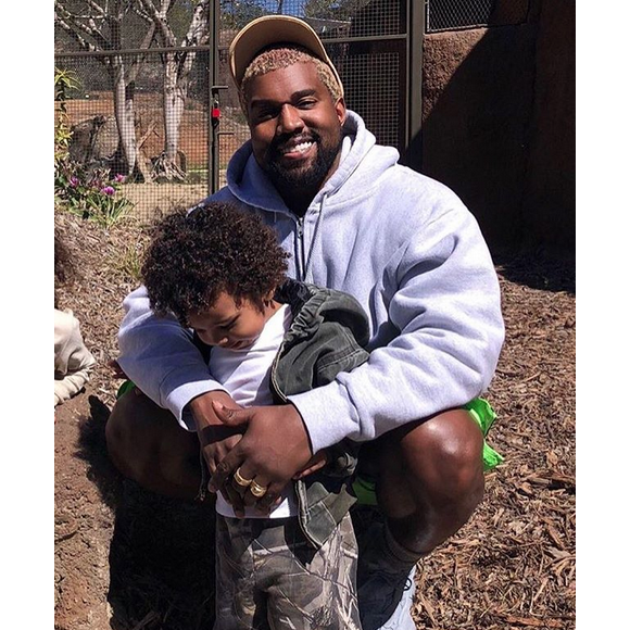 Kanye et Saint West au zoo de San Diego. Mars 2018.