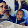 Saint West et sa mère Kim Kardashian sur une photo publiée le 28 février 2017