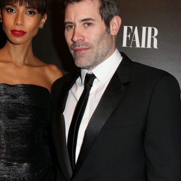 Sonia Rolland et son compagnon Jalil Lespert - Vanity Fair a organisé un dîner à l'occasion du classement des "50 français les plus influents du monde" à l'hotel Salomon de Rothschild à Paris le 6 décembre 2016. © Dominique Jacovides/Bestimage