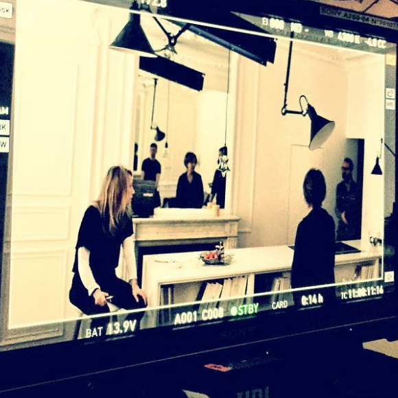 1er jour de tournage du court métrage de Laura Smet dans lequel elle dirige Nathalie Baye, sa mère, le 24 mars 2018.