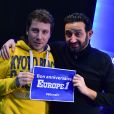 Exclusif - Romain Colucci et Cyril Hanouna - Journée spéciale du 60ème anniversaire de la radio Europe 1 à Paris le 4 février 2015.