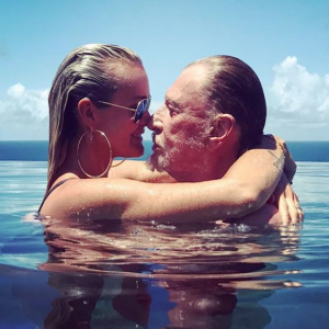 Johnny et Laeticia Hallyday au temps du bonheur à Saint-Barthélemy. Août 2018.