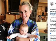 Laeticia Hallyday retrouve un grand sourire avec un beau bébé dans les bras...