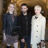 Emma Stone, Nicolas Ghesquière, Michelle Williams - Défilé de mode automne-hiver 2018/2019 Louis Vuitton à Paris le 6 mars 2018 © Olivier Borde / Bestimage Backstage