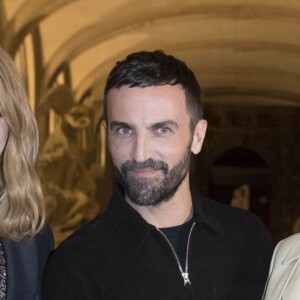 Emma Stone, Nicolas Ghesquière, Michelle Williams - Défilé de mode automne-hiver 2018/2019 Louis Vuitton à Paris le 6 mars 2018 © Olivier Borde / Bestimage Backstage