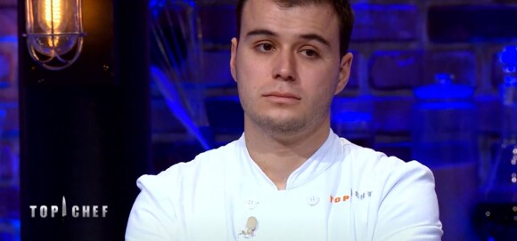 Adrien dans "Top Chef" (M6), épisode diffusé mercredi 11 avril 2018.