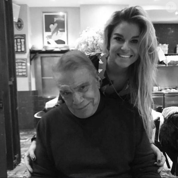 Sophie Tapie épaule son père Bernard Tapie dans son combat contre le cancer, photo Instagram le 1er janvier 2018.