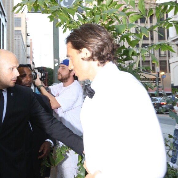 Brad Falchuk - Les célébrités arrivent à une soirée qui est censé être le mariage de Gwyneth Paltrow et de son fiancé Brad Falchuk à Los Angeles le 14 avril 2018.