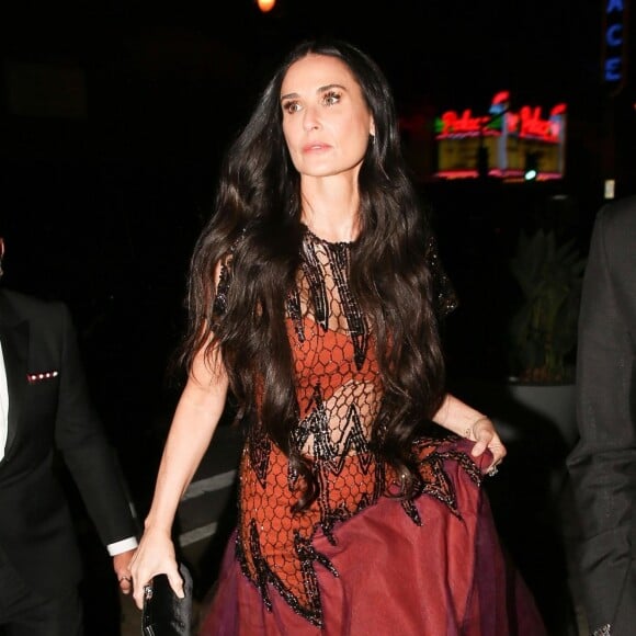 Demi Moore - Les célébrités arrivent à une soirée qui est censé être le mariage de Gwyneth Paltrow et de son fiancé Brad Falchuk à Los Angeles le 14 avril 2018.