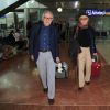Les frères Paolo Taviani et Vittorio Taviani arrivent à l'aéroport de Nice, le 17 mai 2015
