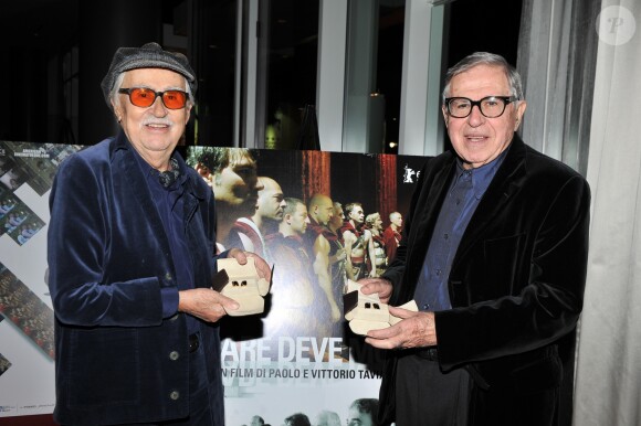 Les frères Paolo Taviani et Vittorio Taviani à Hollywood le 14 Novembre 2012.