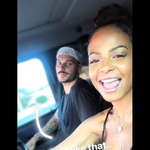 M. Pokora et Christina Milian au festival de Coachella. Instagram, 15 avril 2018.
