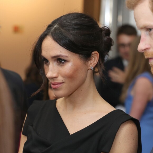 Meghan Markle au côté du prince Harry lors de la réception du Women's Empowerment, à Londres le 19 avril 2018. 