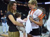 Amélie Mauresmo en famille pour la Fed Cup : Un "kif" avec Aaron et Ayla