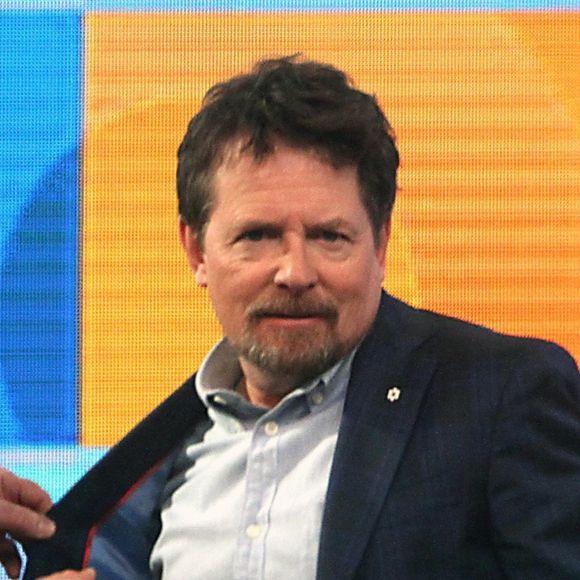 Michael J. Fox sur le plateau de "Good Morning America" à New York, le 4 avril 2018.