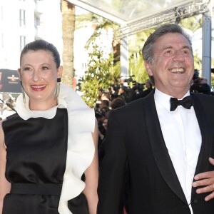 Daniel Auteuil et sa femme Aude Ambroggi - Montee des marches du film "La Venus a la fourrure" lors du 66eme festival du film de Cannes. Le 25 mai 2013