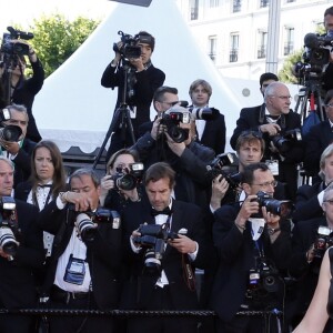 Daniel Auteuil et Aude Ambroggi - Montée des marches du film "La Venus à la fourrure" lors du 66e festival du film de Cannes. Le 25 mai 2013