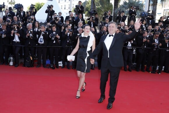 Daniel Auteuil et Aude Ambroggi - Montée des marches du film "La Venus à la fourrure" lors du 66e festival du film de Cannes. Le 25 mai 2013